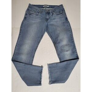 Levi's 524 Skinny Jeans Womens Size 28x32 Ligjt Blue Denim